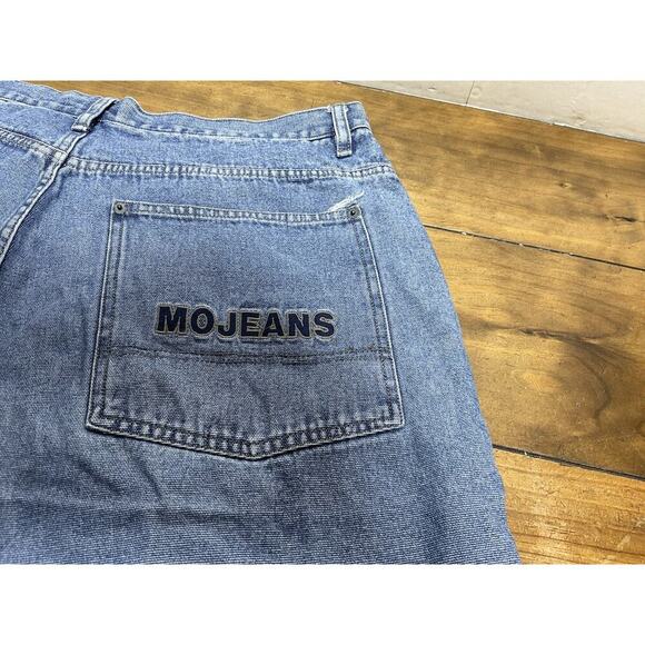 Maurice Malone Men’s Baggy Denim Shorts 90s Vintage Size 40 - Picture 10 of 13